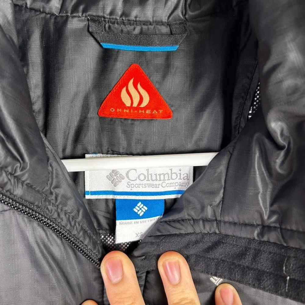 Columbia Women's Omni‎ Heat Insulated Jacket Black Full Zip Size XS